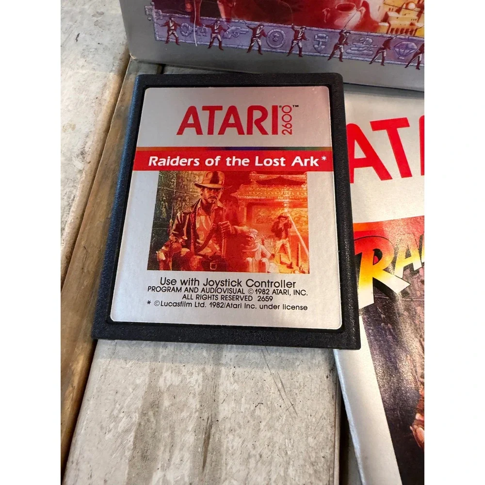 Atari 2600 Raiders of the Lost Ark Game CIB Box Manual 1982 Lucasfilm CX2659